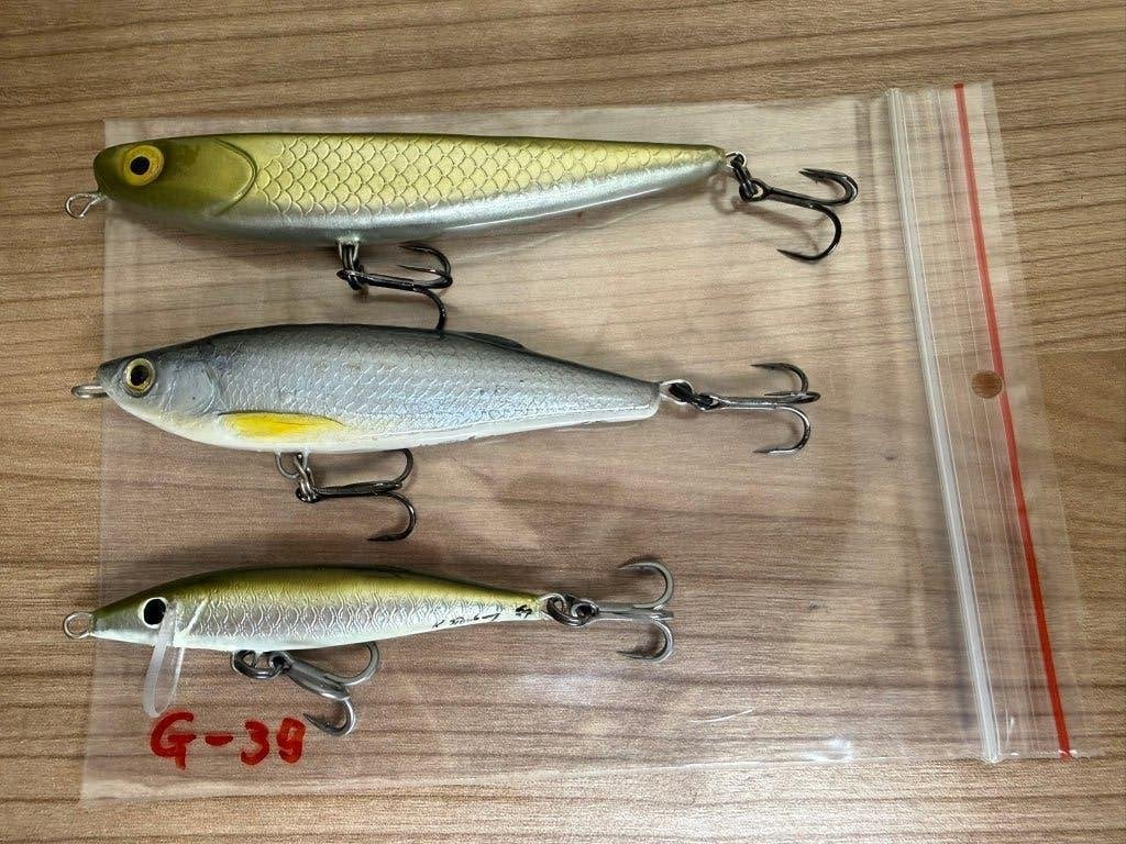 3x Handmade Wobblers voor Roofblei Nieuw Gamakatsu Dreggen, Watersport en Boten, Haak, Nieuw, Ophalen of Verzenden, E