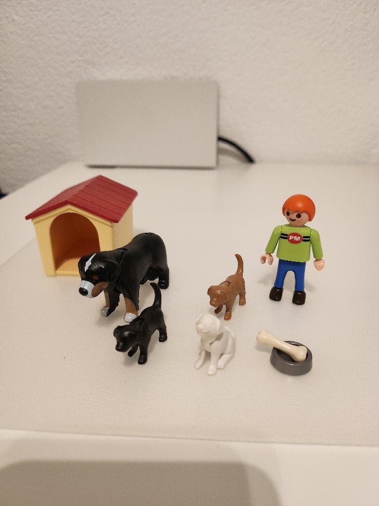 Playmobil 4498 hondenfamilie, Gebruikt, Losse onderdelen, Overige typen, Ophalen of Verzenden