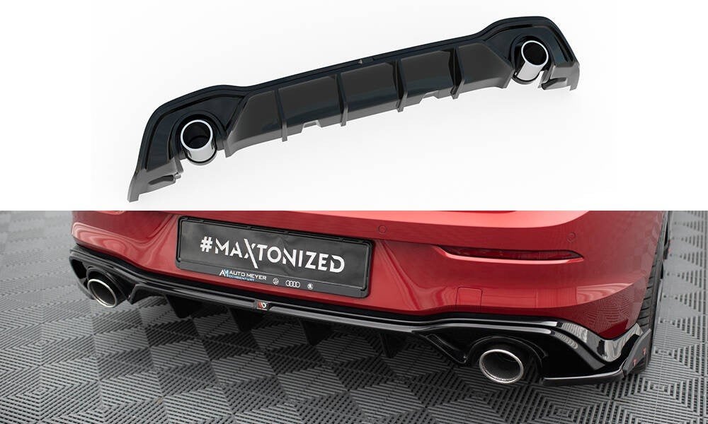 Diffuser + imitatie eindtips - Volkswagen Golf 8 GTE 19-24, Auto diversen, Tuning en Styling, Ophalen of Verzenden