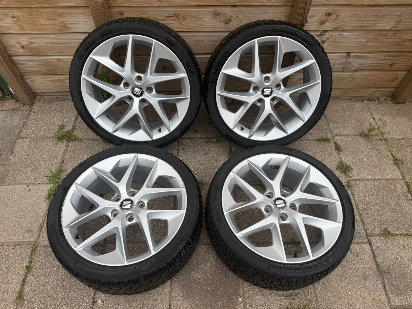18” seat leon CUPRA FR wielen met zgan banden 5x112 17”, Auto-onderdelen, Banden en Velgen, Banden en Velgen, Winterbanden, 18 inch