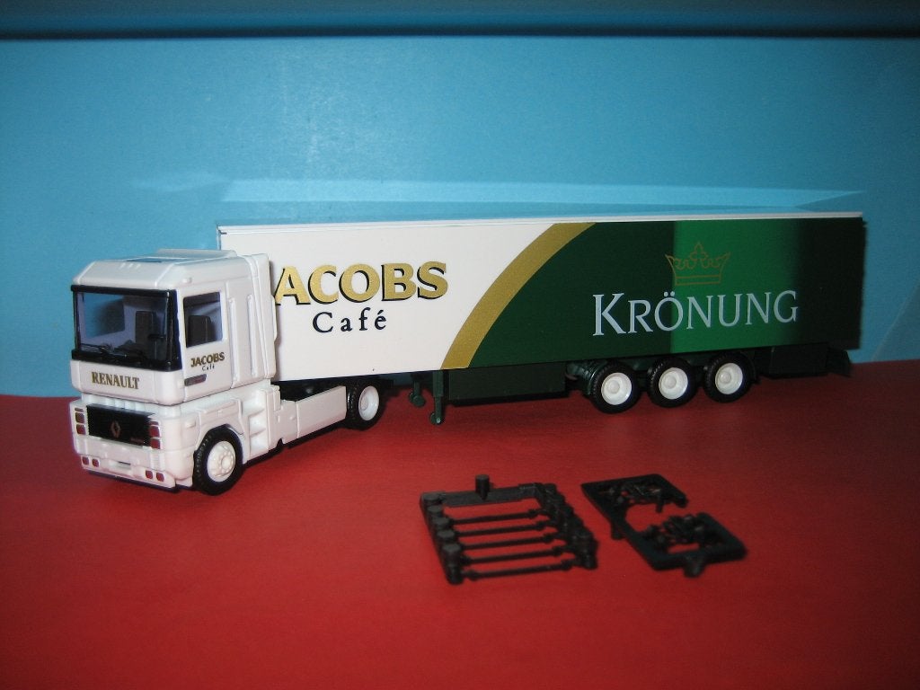 Jacobs-Cafe  Kronung  RENAULT met oplegger  AWM, Ophalen of Verzenden, Zo goed als nieuw, Bus of Vrachtwagen, AWM