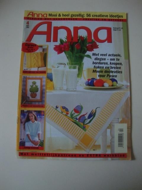 46.. anna handwerken april 2002, Hobby en Vrije tijd, Breien en Haken, Ophalen of Verzenden, Nieuw, Breien, Patroon of Boek
