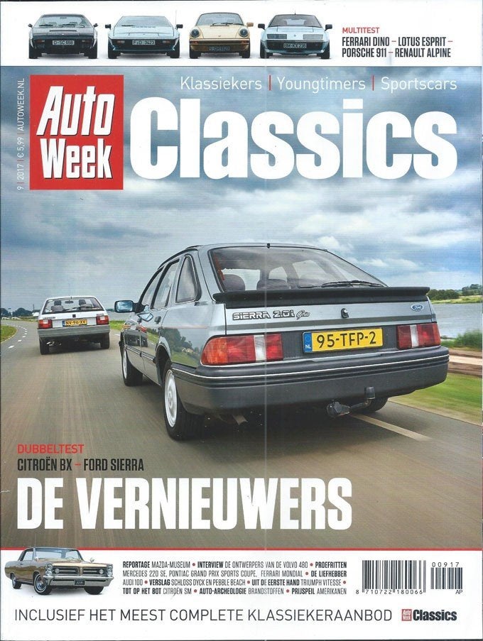 Autoweek Cl 9 2017 : Citroen BX - Ford Sierra - Volvo 480, Boeken, Auto's | Folders en Tijdschriften, Gelezen, Algemeen, Ophalen of Verzenden