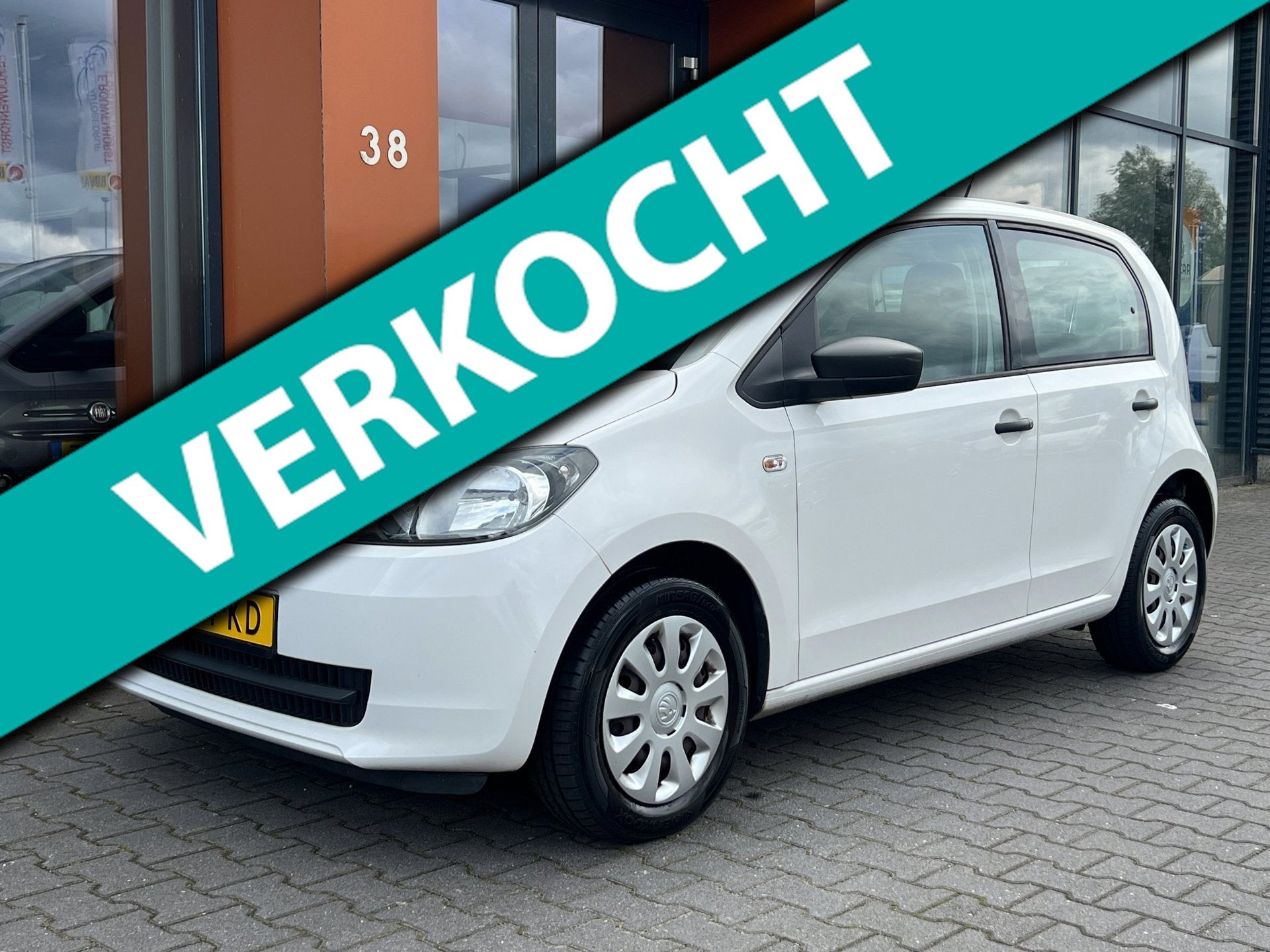 Skoda Citigo 1.0 Greentech|Navi|Bluetooth|Airco|Isofix|APK, Voorwielaandrijving, Euro 5, Gebruikt, 60 pk