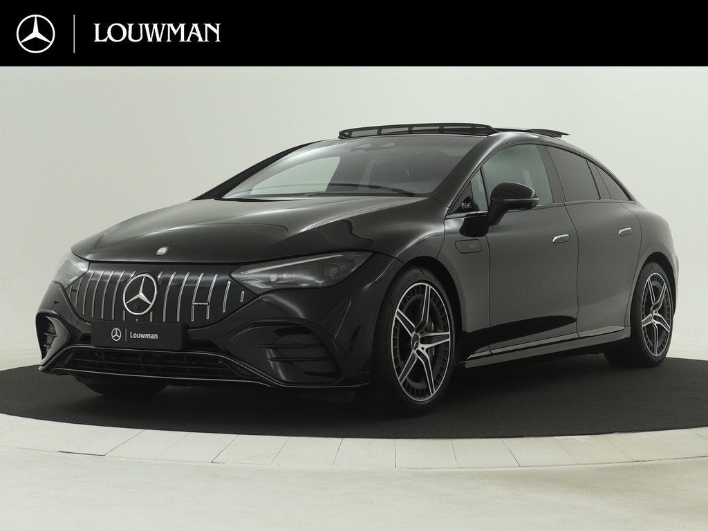 Mercedes-Benz EQE AMG 43 4MATIC 91 kWh | Hyperscreen | Dashc, Automaat, Zwart, Metallic lak, Alcantara