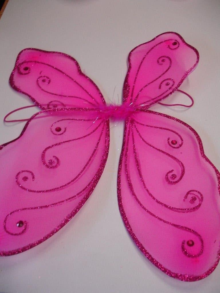 Roze en blauwe vlindervleugels voor verkleden, Fantasie, Textiel, Nieuw, Meerkleurig