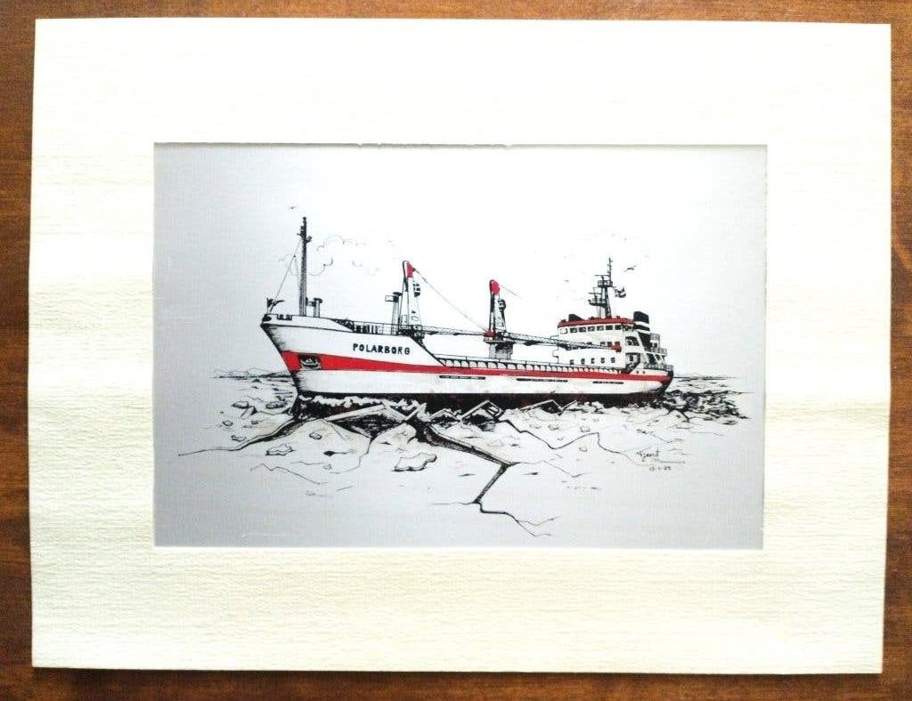 Uitnodiging te waterlating m.s. Polarborg 1982, Verzamelen, Verzenden, Gebruikt, Motorboot, Overige typen