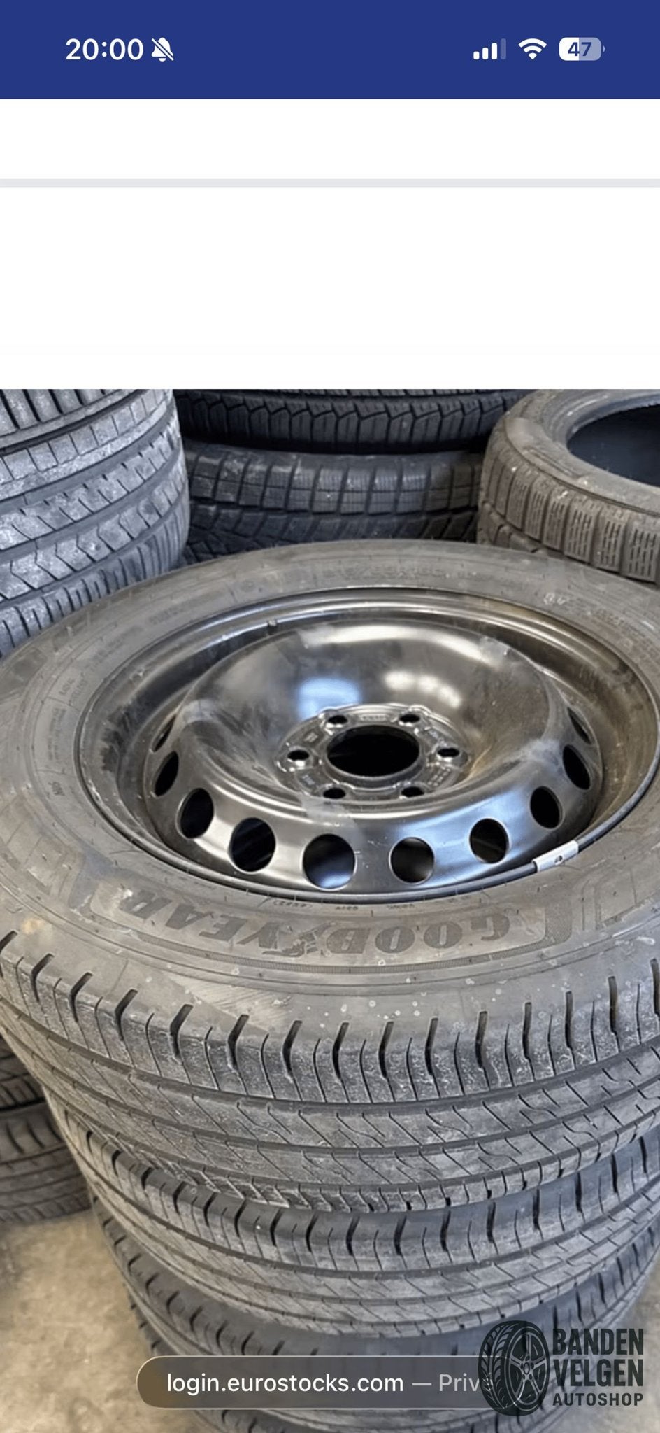 Reservewiel met 6 Wielmoeren Ford Transit Volkswagen Transpo, -, -, Nieuw, Ophalen of Verzenden