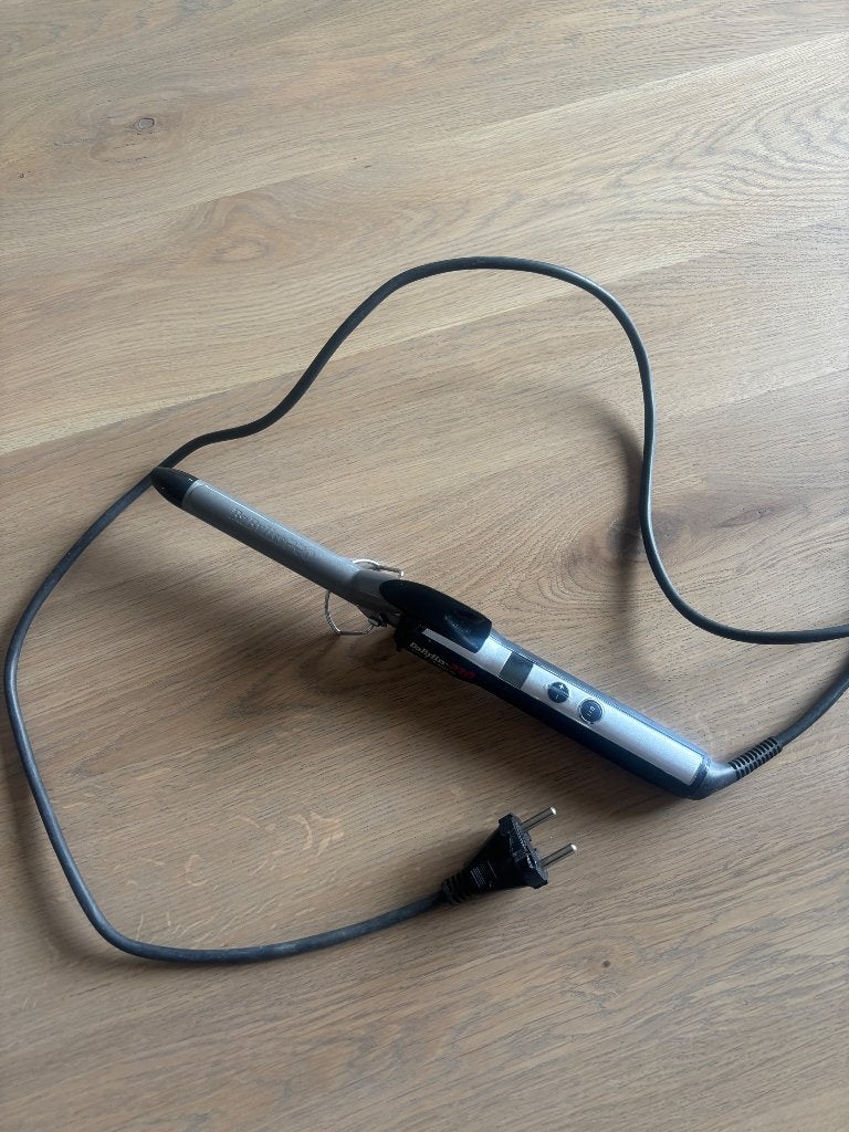BaByliss Pro Krultang Digital Titanium 19 mm, Ophalen of Verzenden, Gebruikt, Krultang of Stijltang