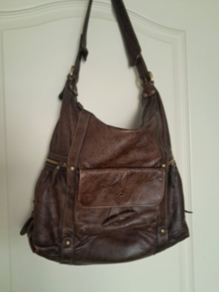 Schouder tas Katana Kleur : Bruin Maten : 37x30x10 cm, Ophalen of Verzenden, Gebruikt, Bruin, Schoudertasje