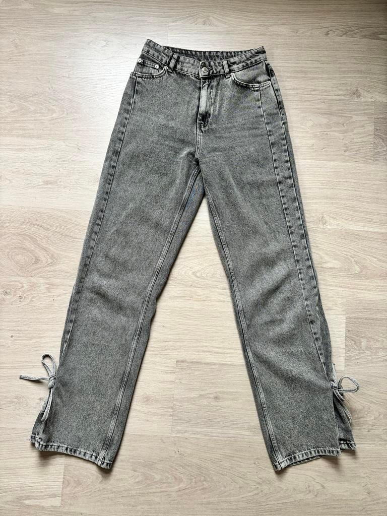 Loavies broek maat M met strikjes, Maat 38/40 (M), Ophalen of Verzenden, Zo goed als nieuw, Grijs