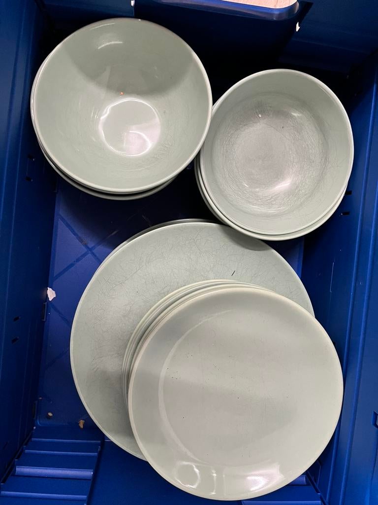 Service, Huis en Inrichting, Woonaccessoires | Onderzetters, Ophalen, Gebruikt, Bord
