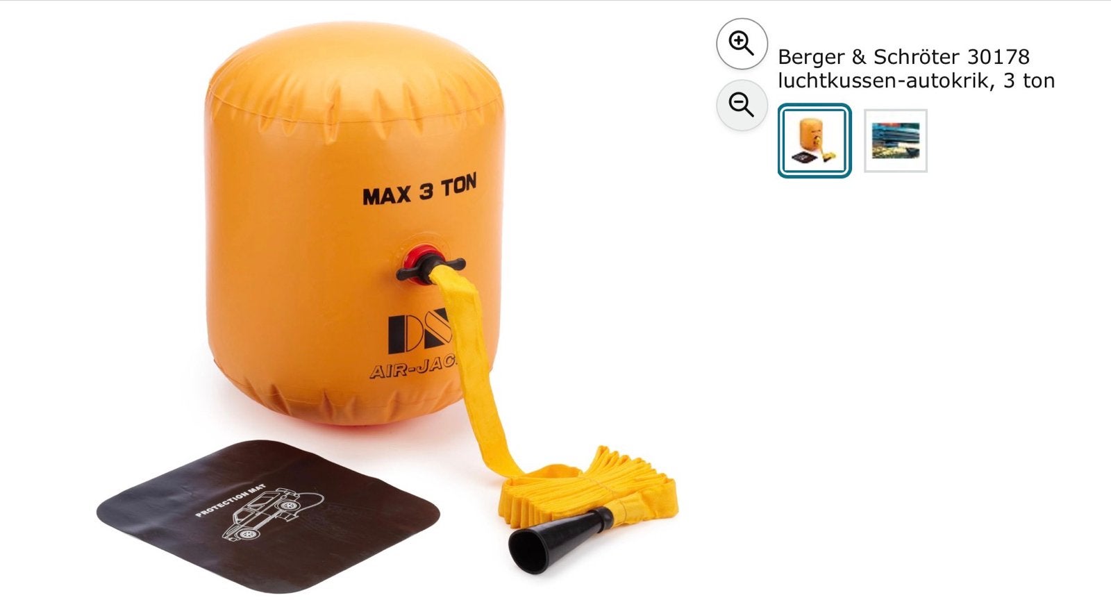 Air-Jack 3 ton luchtkussenkrik voor auto's, Ophalen of Verzenden, Nieuw, Pneumatisch, Luchtkussenkrik