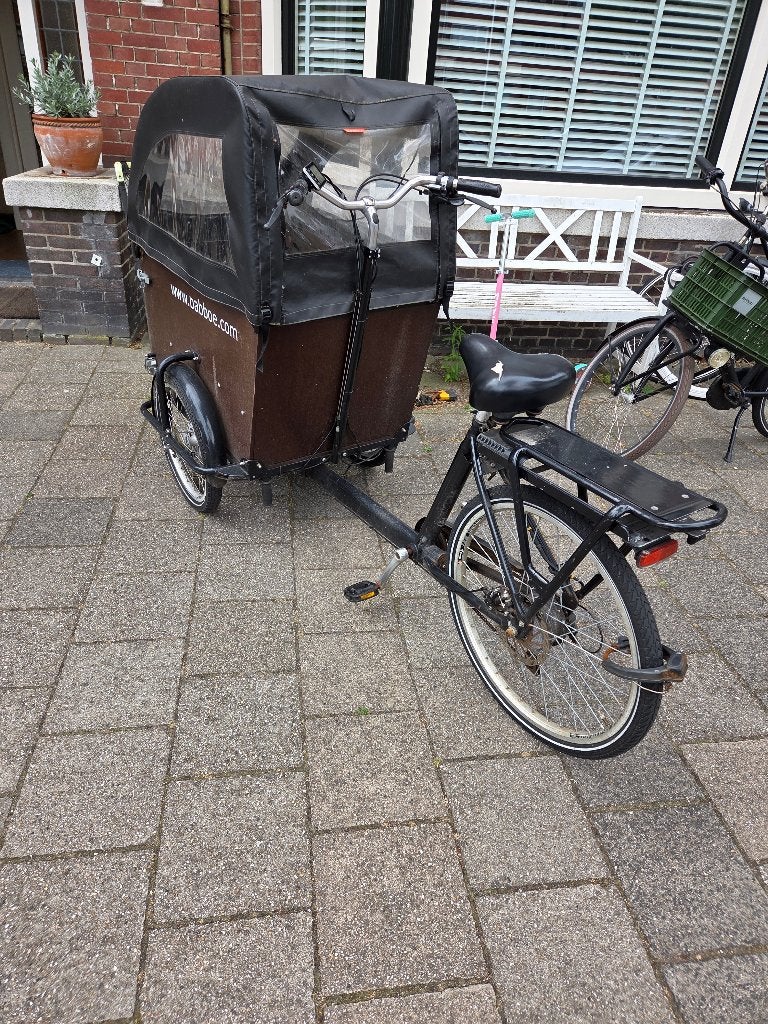 Babboe Dog E elektrische bakfiets – opknapper, Fietsen en Brommers, Fietsen | Bakfietsen, Gebruikt, Huif, 2 kinderen, Schijfrem