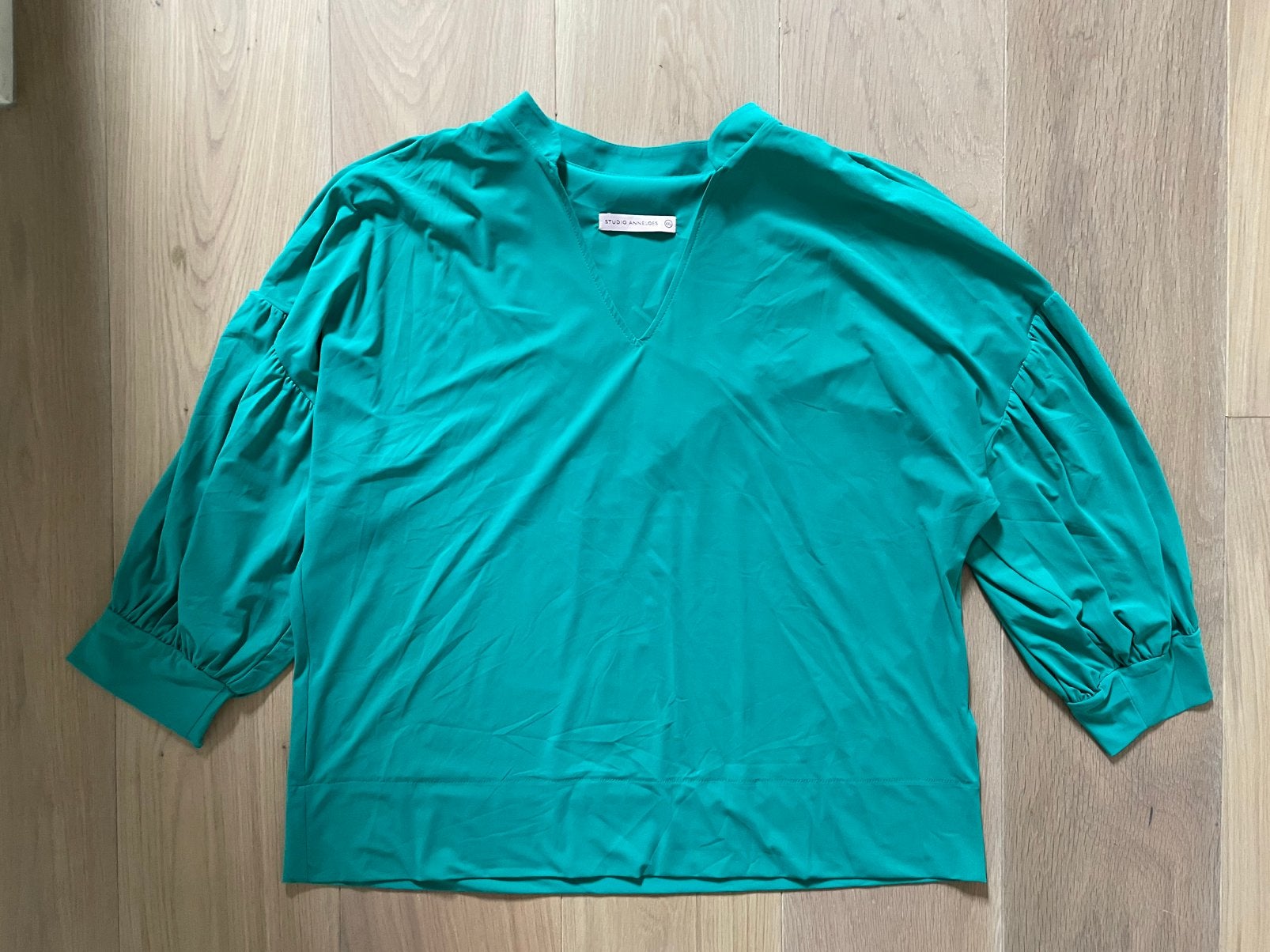 Studio Anneloes smaragd top summer light travelstof XXL, Ophalen of Verzenden, Zo goed als nieuw, Maat 46/48 (XL) of groter