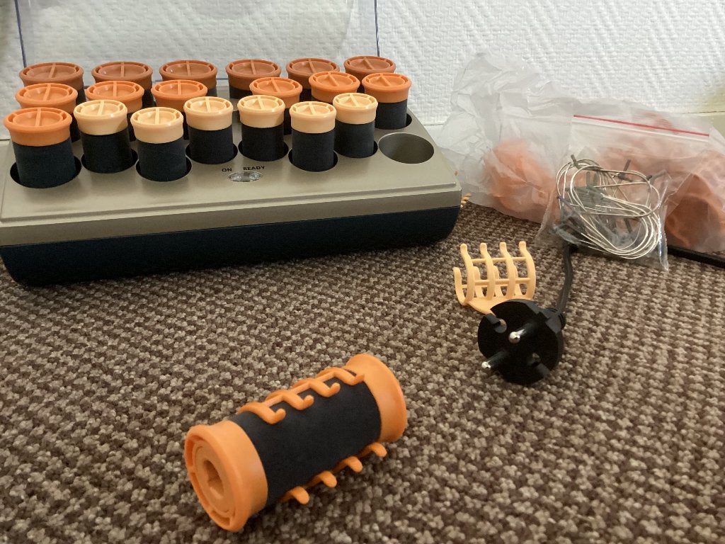 Vintage Remington Hot Rollers - Complete Set, Ophalen, Gebruikt, Krultang of Stijltang