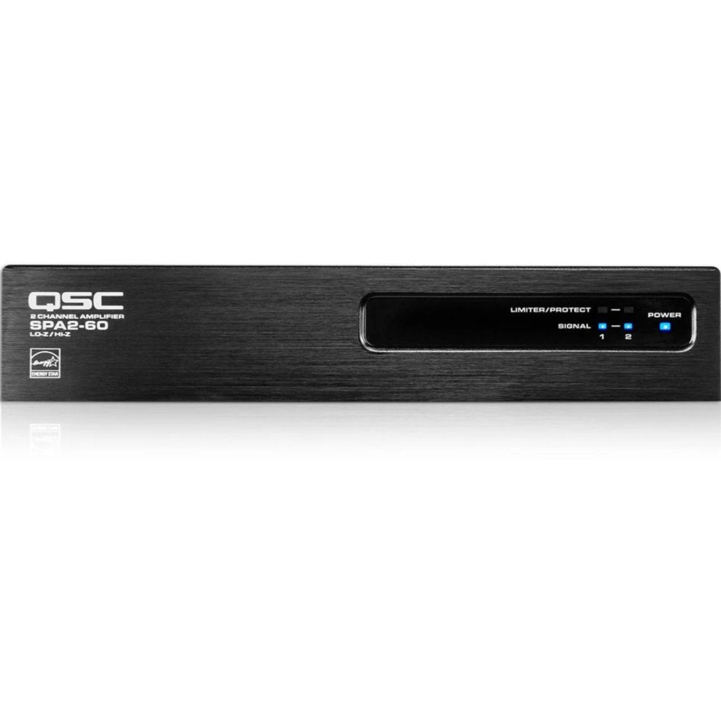 QSC SPA2-60 Amplifier - 120 W RMS - 2 Channel - Black, Flex Ltd., Nieuw, https://flex.com/contact-us, Nobelstraat 10, 5807 GA Oostrum LB, Limburg, Nederland