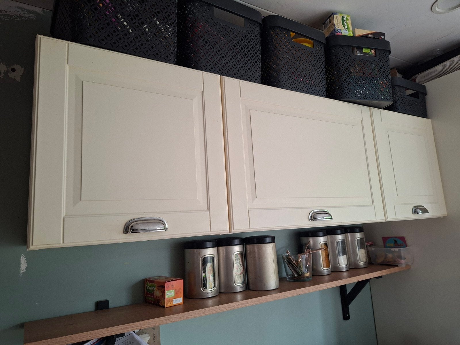 Bovenkast combinatie - Ikea Metod Bodbyn, Ophalen, Gebruikt, 100 tot 150 cm, Minder dan 100 cm