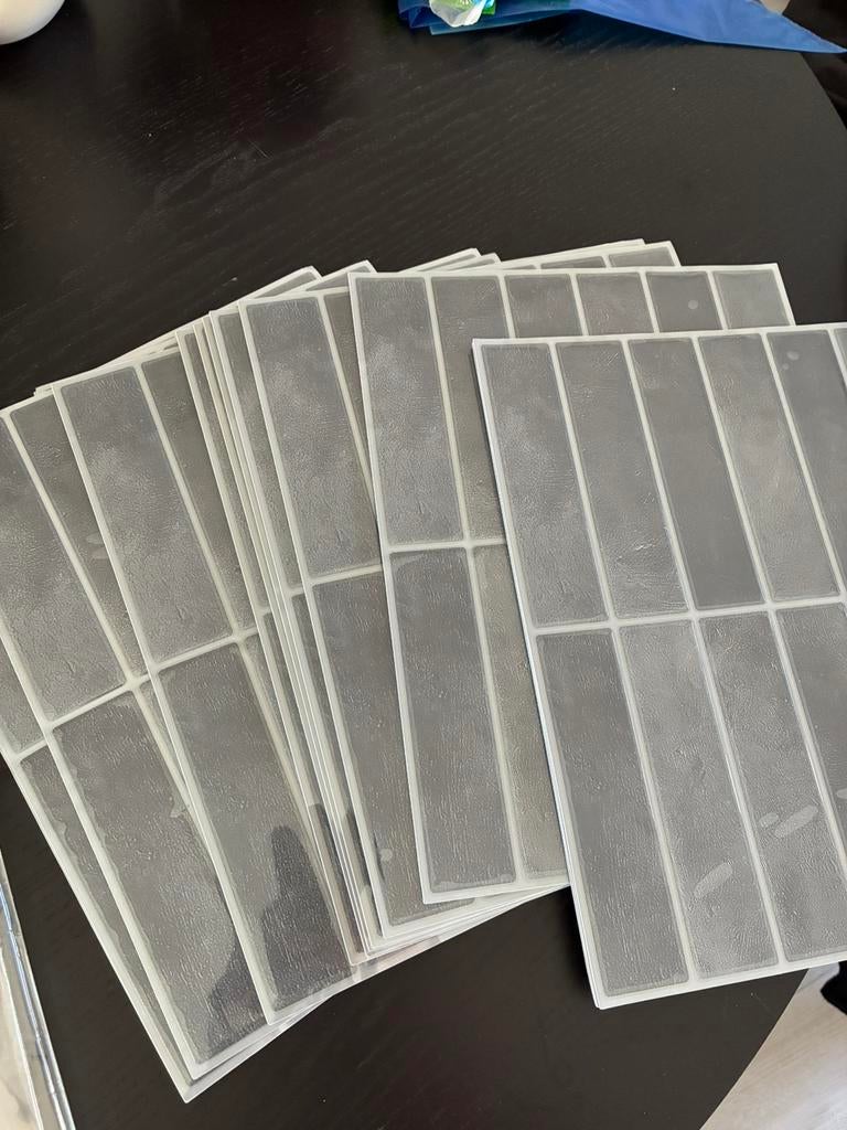 15 x zelf klevende muur tegel stickers / panelen, Ophalen of Verzenden