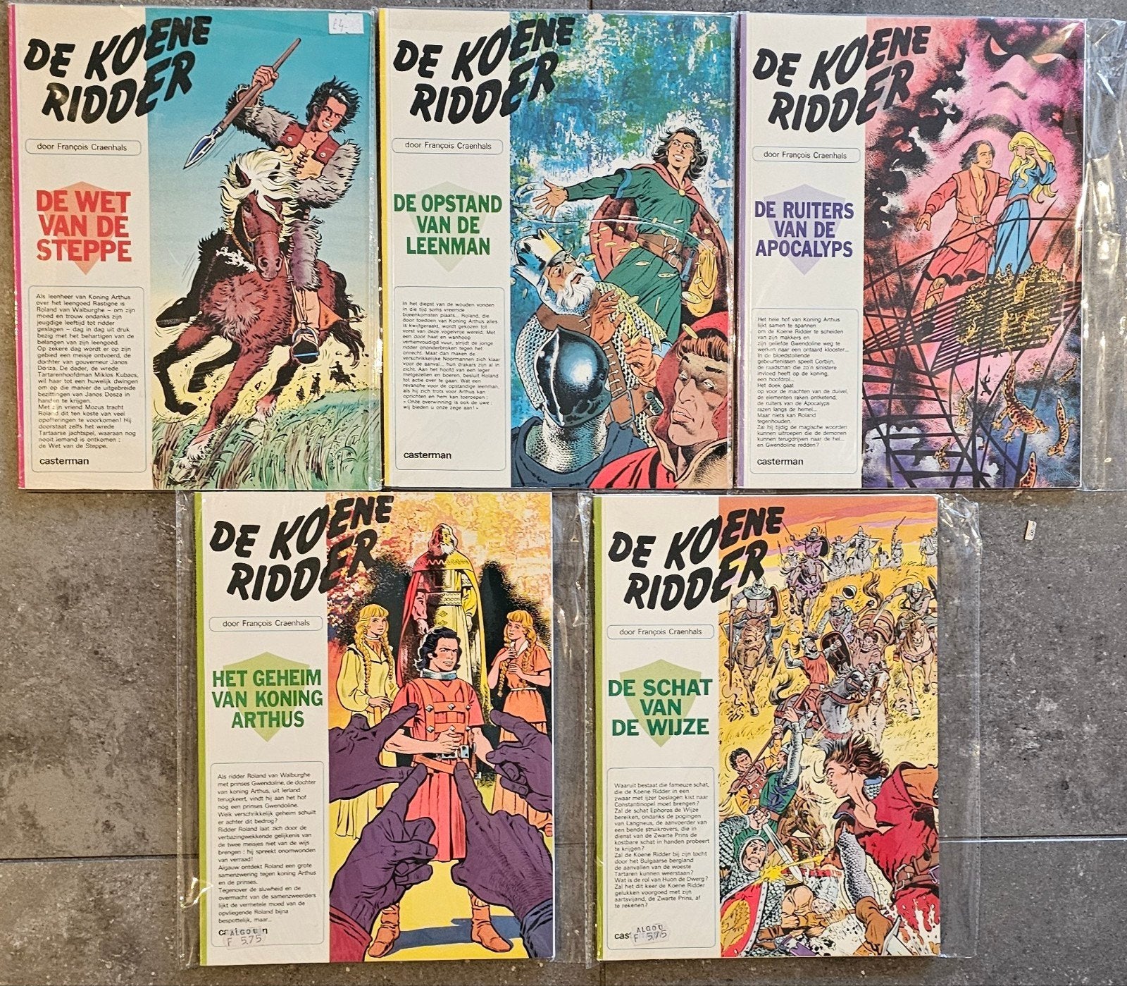 De Koene Ridder - Serie (5 stripboeken), Boeken, Stripboeken, Complete serie of reeks, Ophalen of Verzenden, Zo goed als nieuw