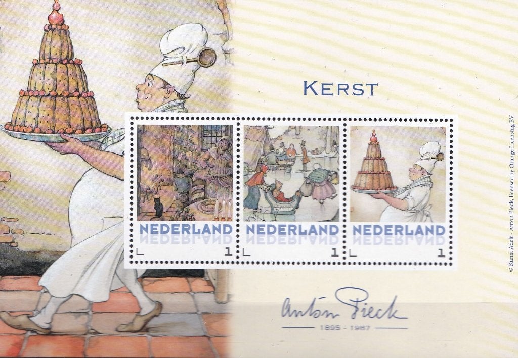 Persoonlijke Postzegel - Anton Pieck - Kerst  – vel 1 van 4, Verzenden, Na 1940, Postfris