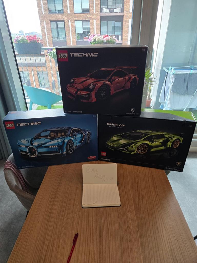 3 gesealde LEGO Technic sets: Porsche, Bugatti, Lamborghini, Kinderen en Baby's, Speelgoed | Duplo en Lego, Ophalen of Verzenden