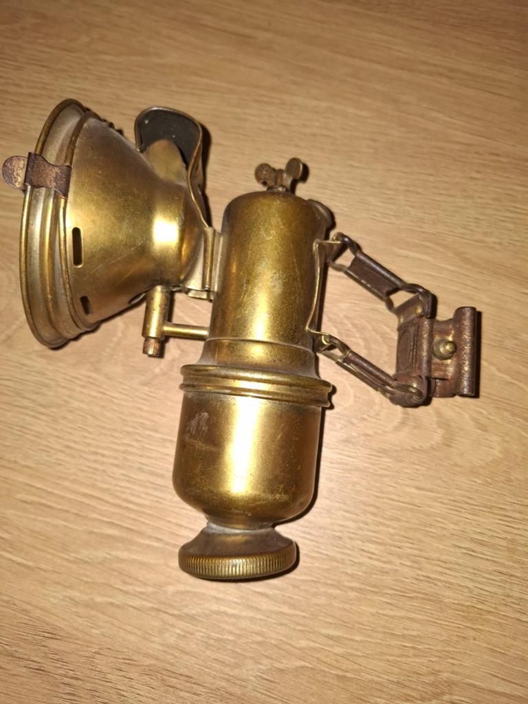 Antieke messing carbidlamp - decoratief object, Ophalen