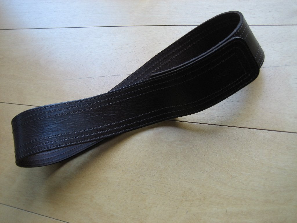 Nieuwe stoere donkerbruin leren riem McGREGOR 90 snazzeys, McGregor, 80 tot 90 cm, Verzenden, Echt leder