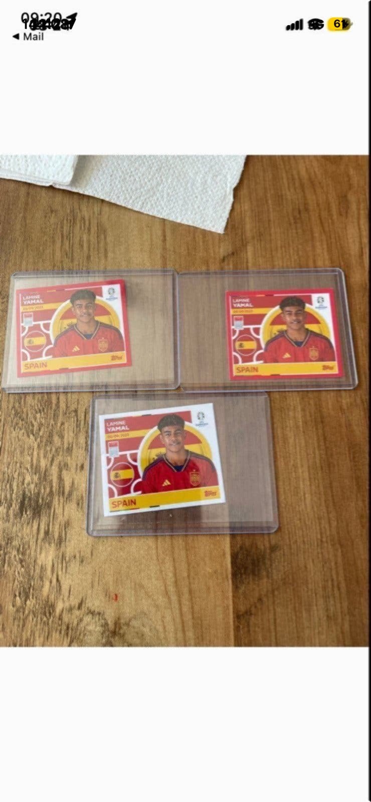 Lamine Yamal Panini Voetbalplaatjes - Spanje, Ophalen of Verzenden, Zo goed als nieuw, Speelkaart(en)