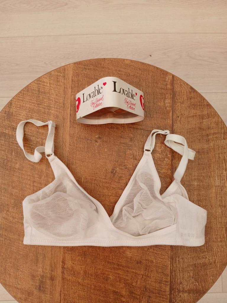 Lovable Nieuwe Witte BH - Maat 70B, Lovable, Ophalen of Verzenden, Wit, BH