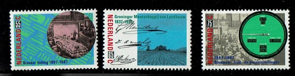 Nederland NVPH 1378-1380 postfris, Verzenden, Na 1940, Postfris