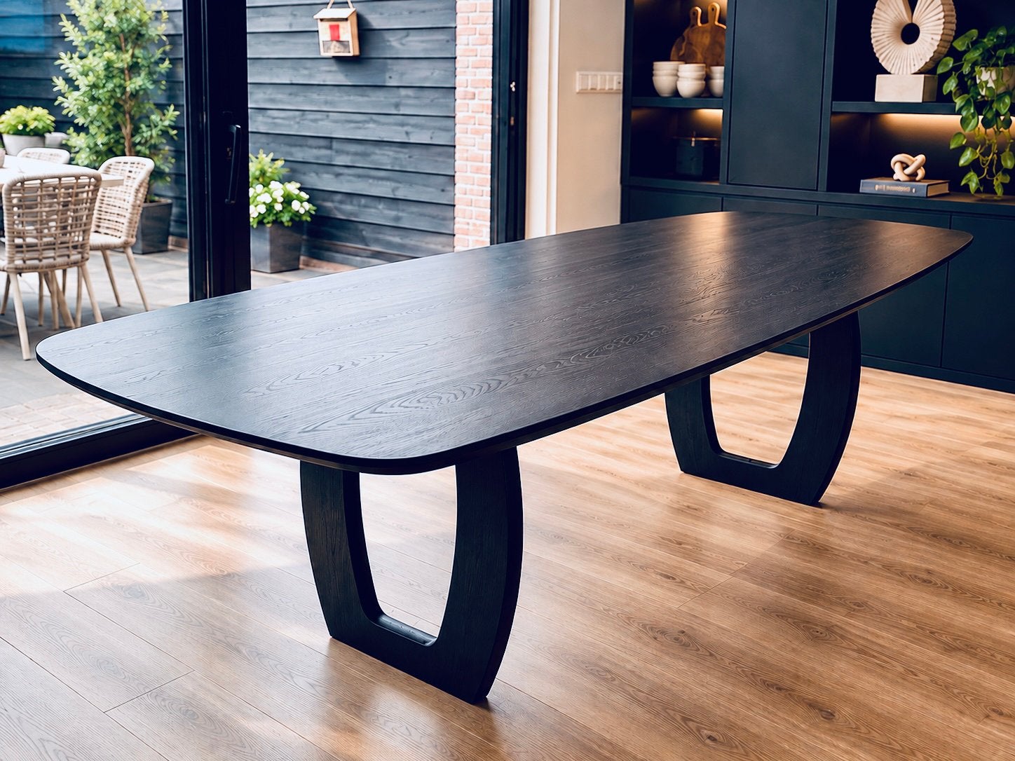 Eiken Eettafels naar wens gemaakt., 100 tot 150 cm, Japandi. Industeriaal, Verzenden, Eikenhout