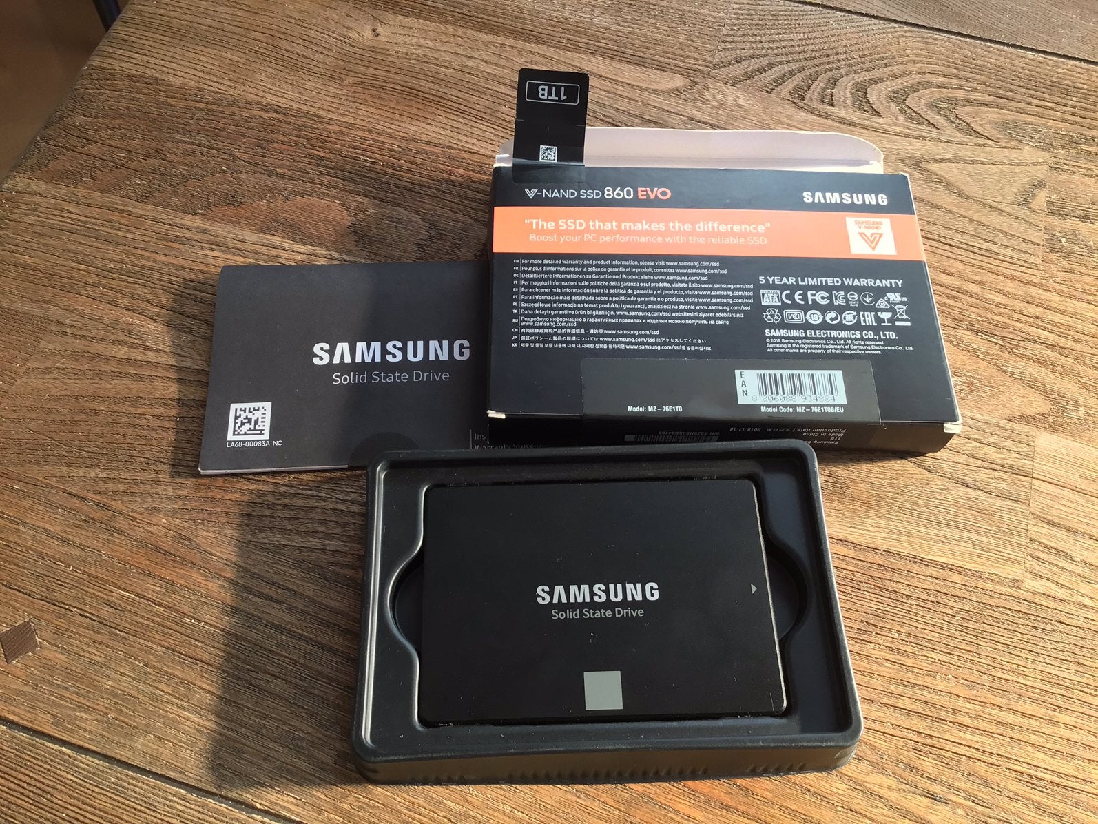 Samsung SSD nand 860 EVO 1TB sata 6gb/s, Computers en Software, Harde schijven, Ophalen of Verzenden, Laptop