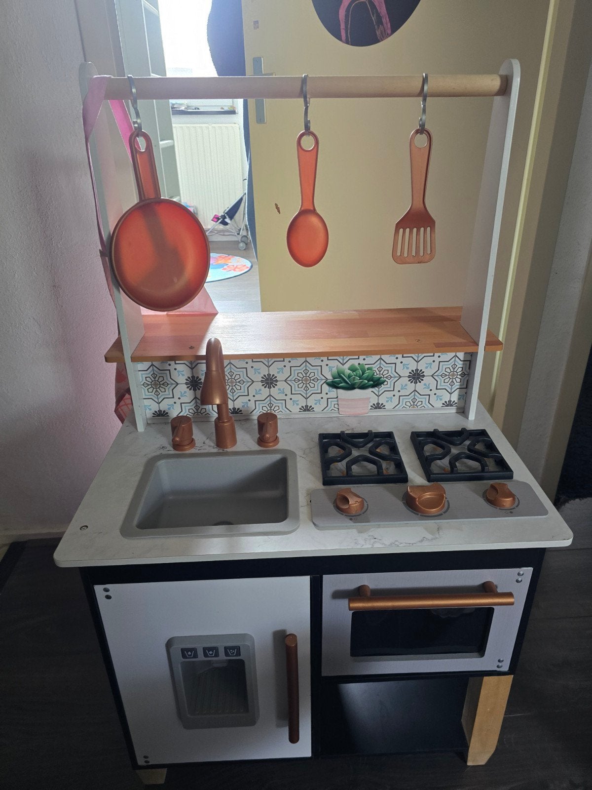 kinderkeuken Kidcraft met een hoop extra's!, Ophalen, Gebruikt, Hout, Speelkeuken