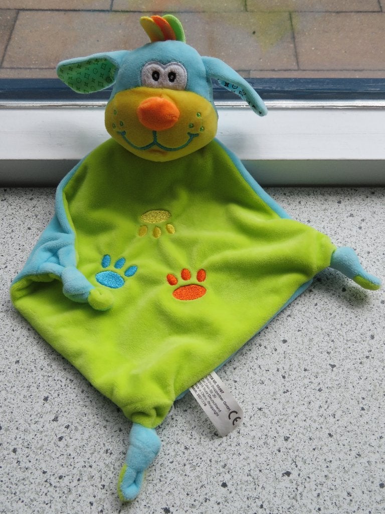 Knuffeldoek HOND merk Tollkühn van Action zacht velours, Zo goed als nieuw, Meerkleurig, Wasbaar, Hond