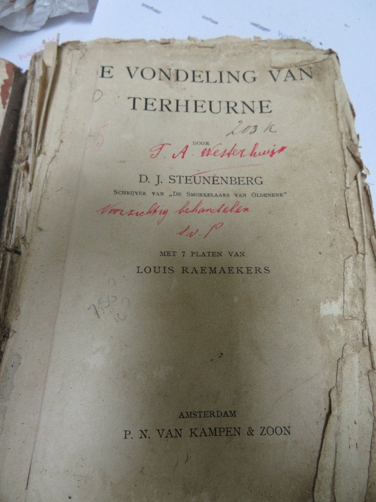 Vondeling van Terheurne zeldzaam 1908  Steunenberg/Raemakers, Verzenden