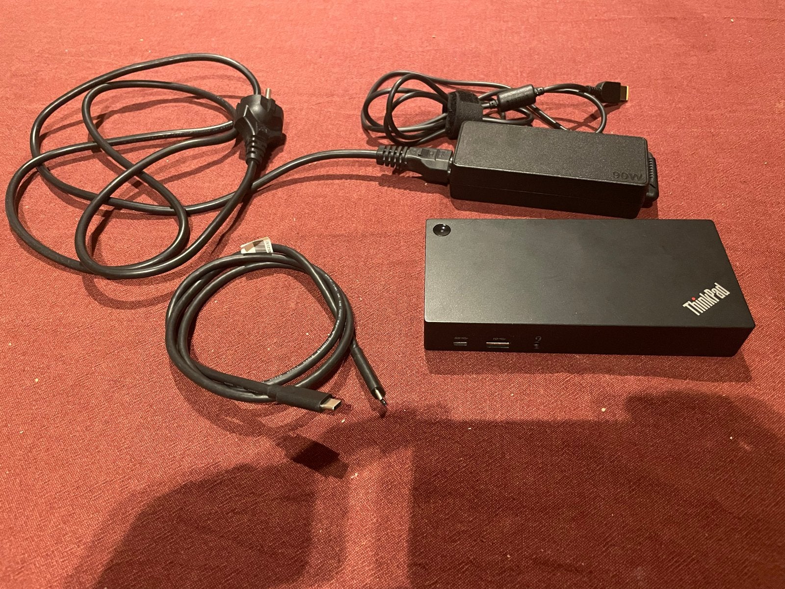 Lenovo ThinkPad USB-C Dock Gen2 met 90 wadapter, Computers en Software, Dockingstations, Ophalen of Verzenden, Gebruikt, Docking station