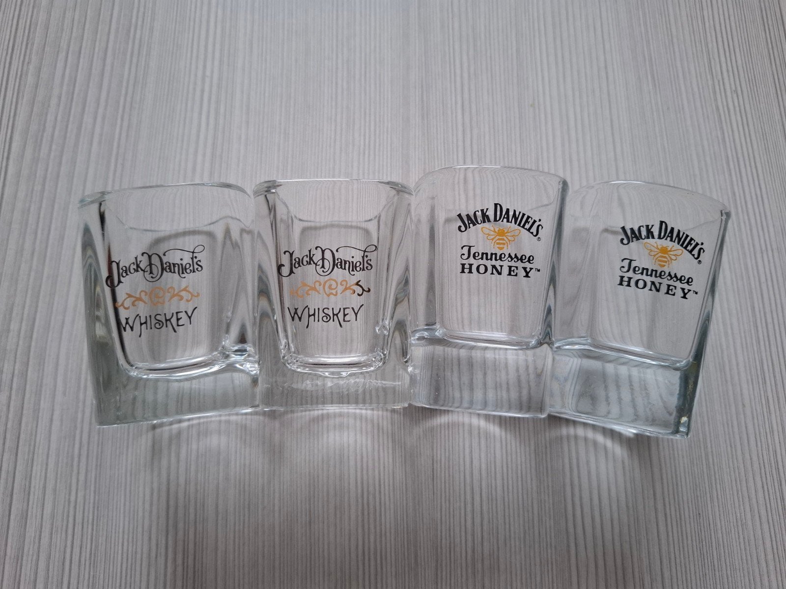 Jack Daniel's Whiskey Shotglazen, Ophalen of Verzenden, Zo goed als nieuw, Meerkleurig, Glas