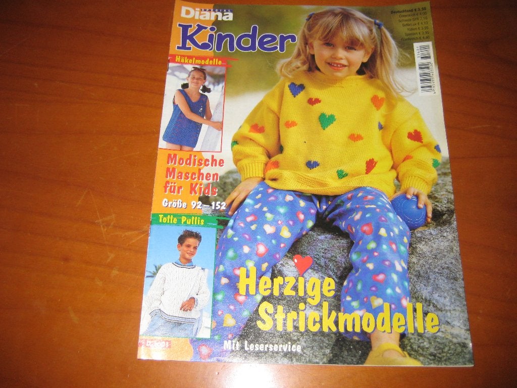 Diana Kinder: Herzige Strickmodelle, 92-152 (185), Boeken, Ophalen of Verzenden, Zo goed als nieuw, Breien en Haken