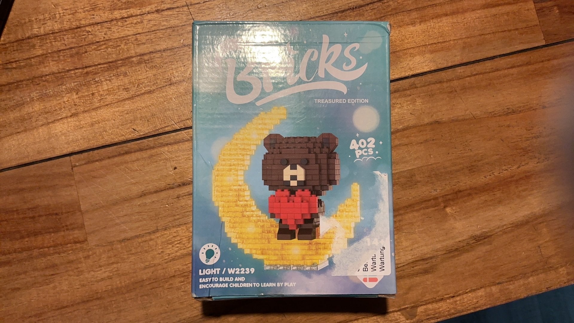 Mini lego beer op maan met verlichting, Ophalen of Verzenden, Nieuw