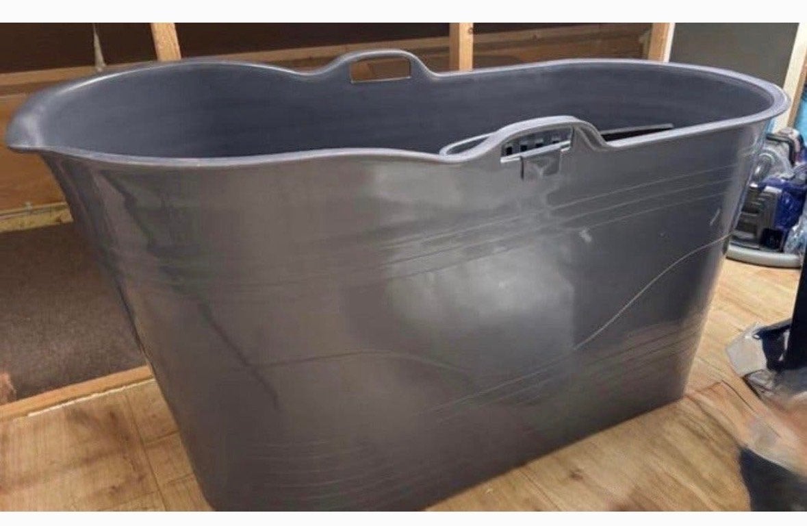 Opvouwbaar Ligbad 125x90x60 cm - Grijs, Ophalen, Zo goed als nieuw