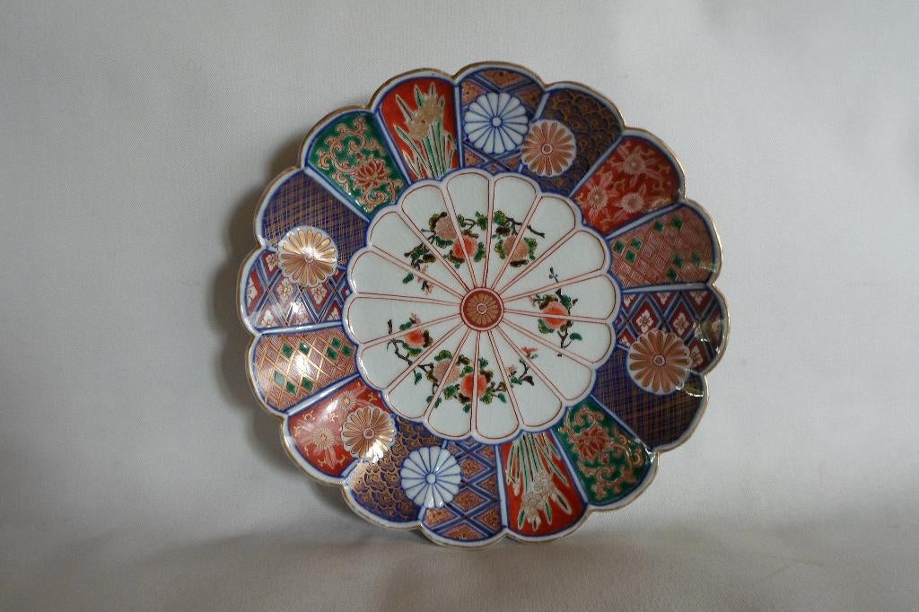 Antiek Imari Bord 6 Karakters, Antiek en Kunst, Ophalen of Verzenden