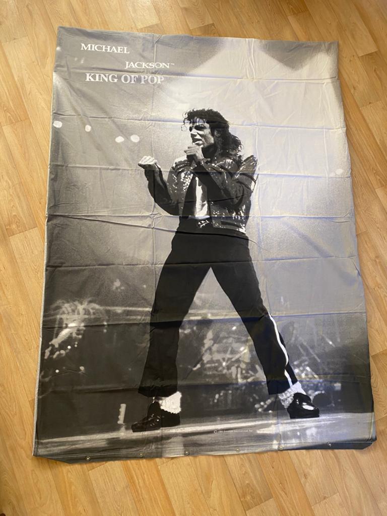 Vintage Michael Jackson dekbedovertrek RARE, Ophalen of Verzenden, Zo goed als nieuw, Schilderij, Minder dan 50 cm