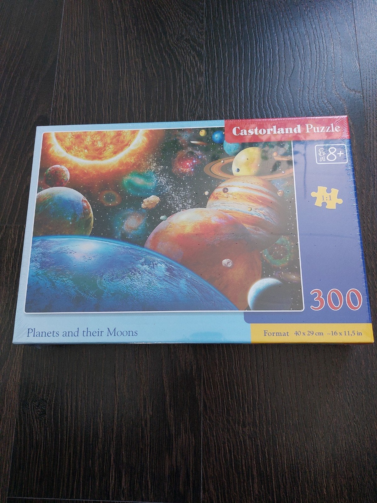 Nieuwe Castorland puzzel: Planeten en hun Manen (300 stukj, Ophalen of Verzenden, Minder dan 500 stukjes, Nieuw, Legpuzzel