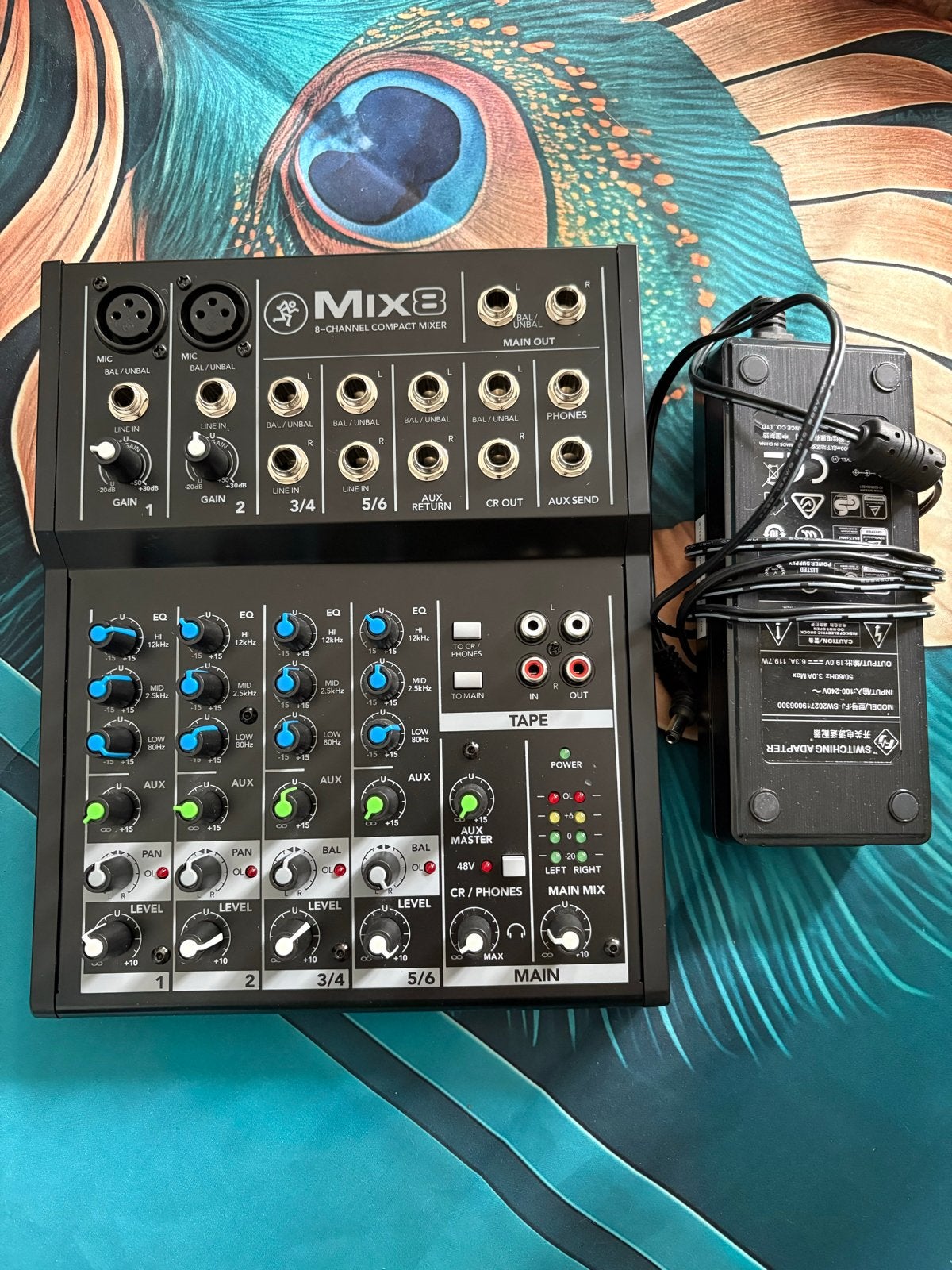 Mackie Mix8 8-kanaals compacte mixer - Werkt perfect!, Muziek en Instrumenten, Mengpanelen, Ophalen of Verzenden, Gebruikt, 5 tot 10 kanalen