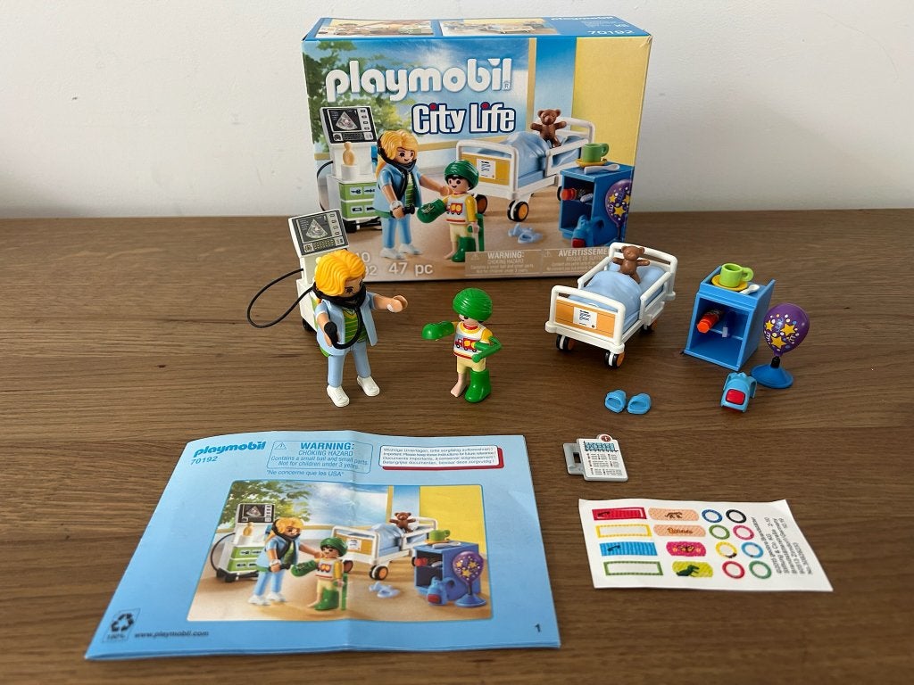 Playmobil, City Life, Ziekenhuiskamer, Zo goed als nieuw!, Ophalen of Verzenden, Zo goed als nieuw, Complete set