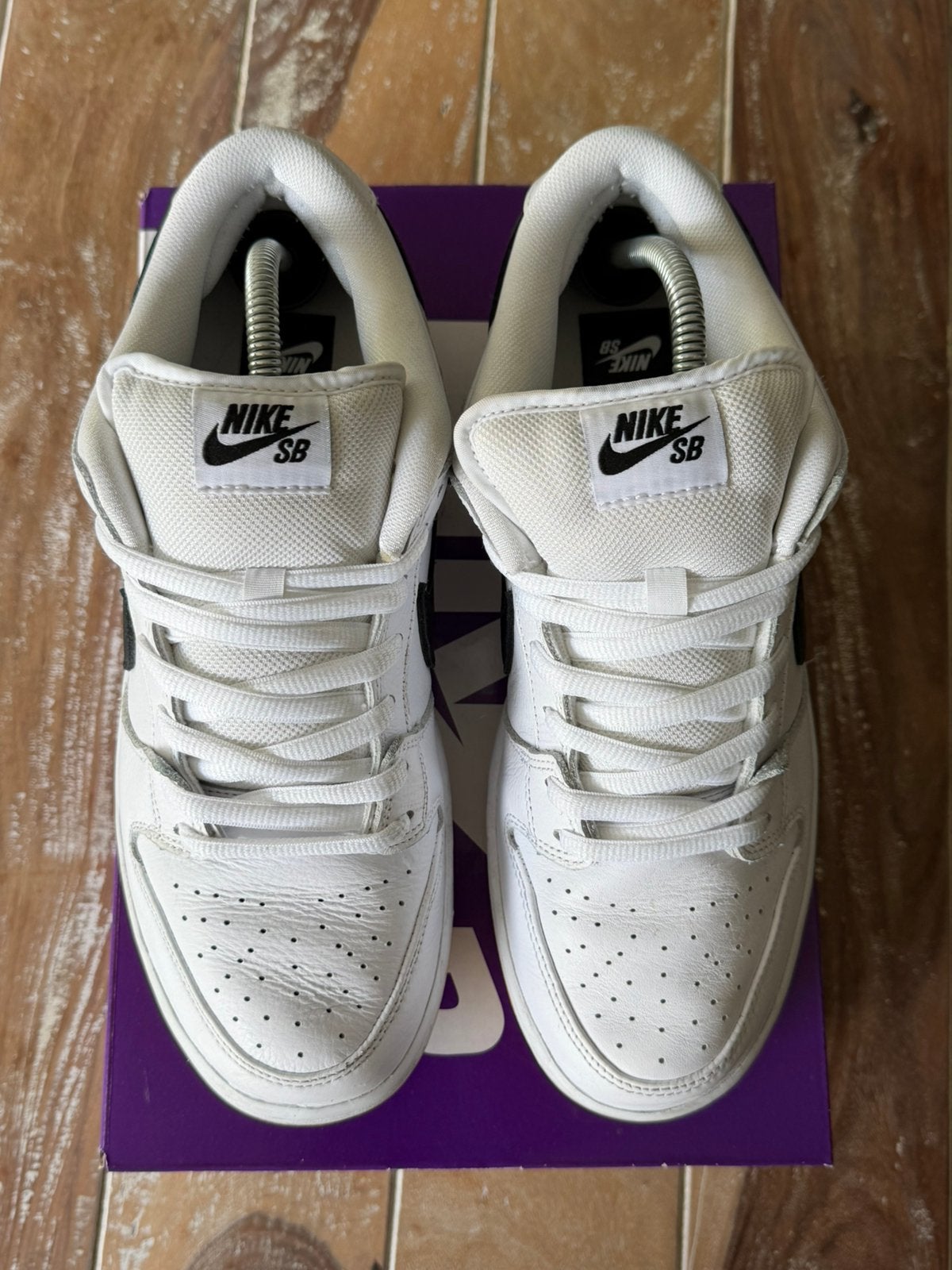 Nike Dunk Low SB White Gum, Ophalen of Verzenden, Zo goed als nieuw, Wit