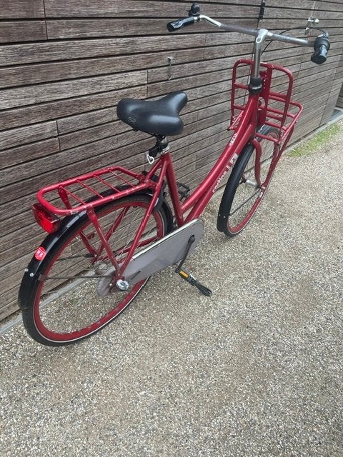 Cortina Transportfiets Dames - Rood - Gebruikt, Ophalen, Terugtraprem, Gebruikt, Versnellingen