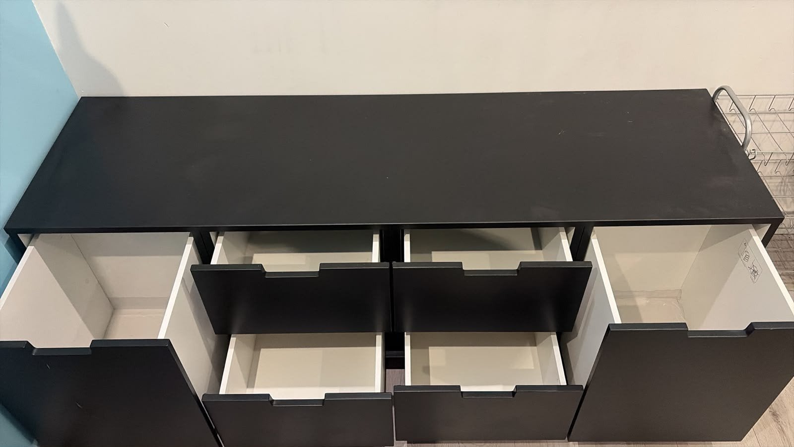 IKEA NORDLI ladekast - Zwart, 6 lades, Ophalen, Overige materialen, Gebruikt, 150 tot 200 cm