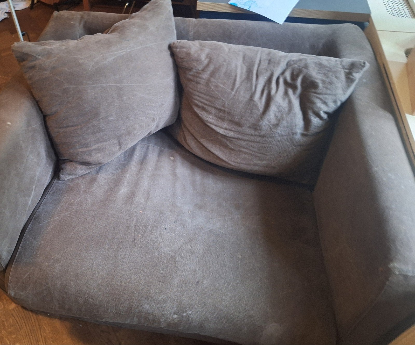 Comfortabele Loveseat  gratis- 100x60x80 cm, Gebruikt, Minder dan 75 cm, Tweepersoons, Ophalen of Verzenden